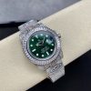 Rolex Submariner Iced Out Ref.116610LV 41mm Green Dial