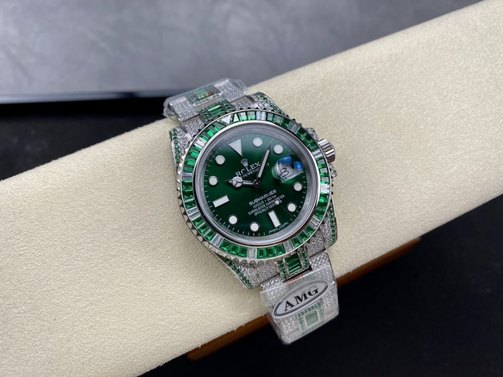 Rolex Submariner Iced Out Ref.116610LV-1 41mm Green Dial