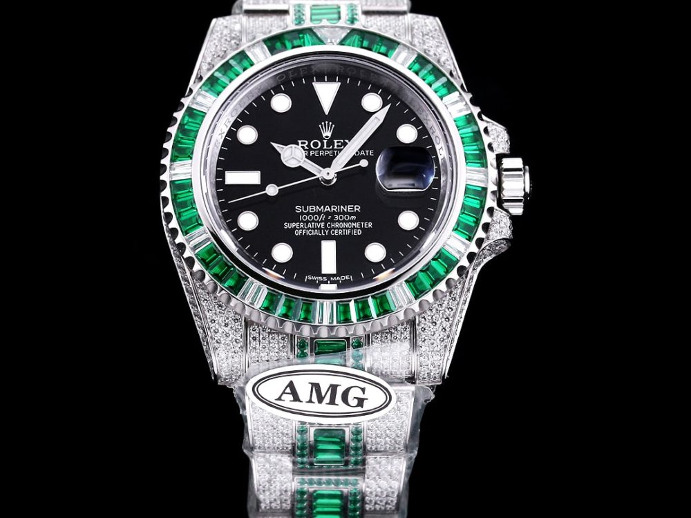 Rolex Submariner Iced Out Ref.116610LV-6 41mm Black Dial