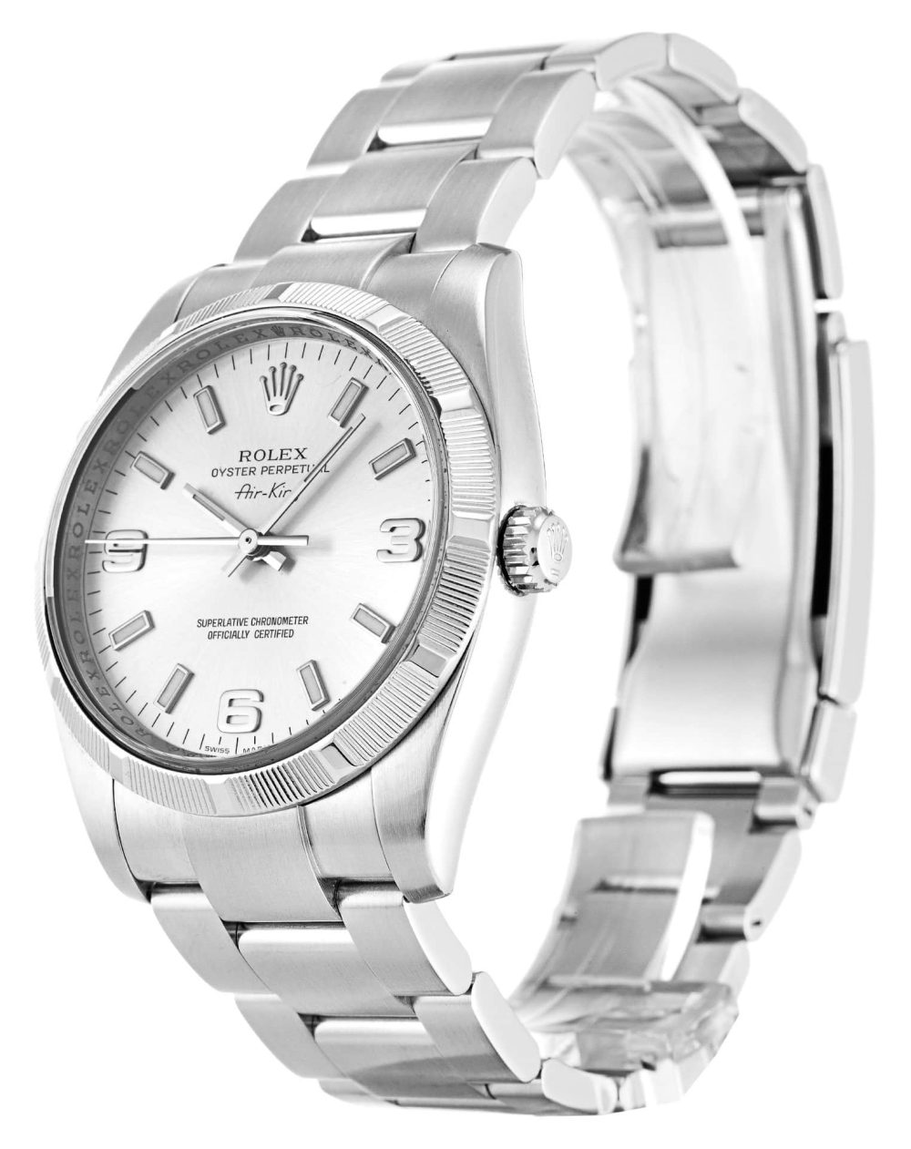 Rolex Air-King 34mm Dial Silver Ref.114210