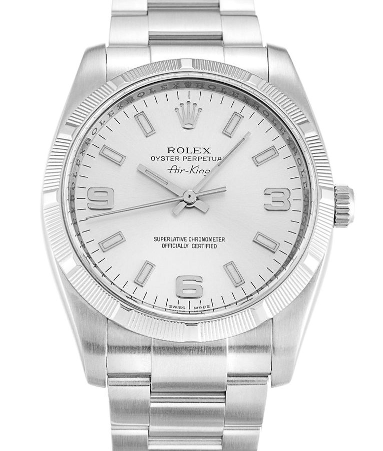 Rolex Air-King 34mm Dial Silver Ref.114210