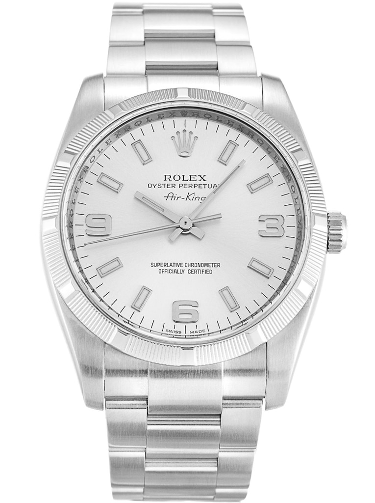 Rolex Air-King 34mm Dial Silver Ref.114210