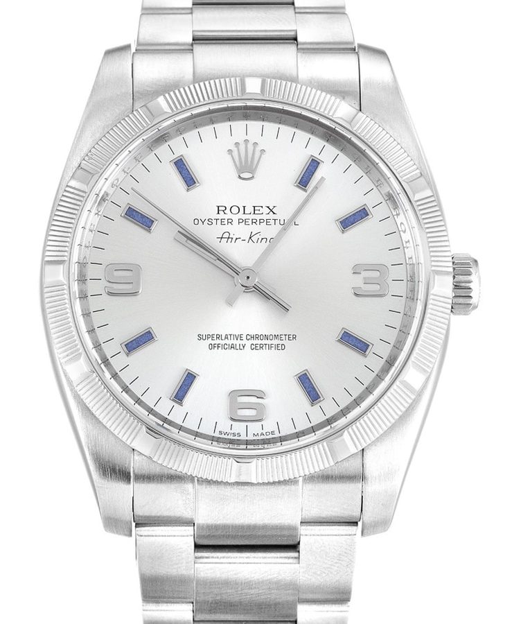 Rolex Air-King 34mm Dial Silver Ref.114210