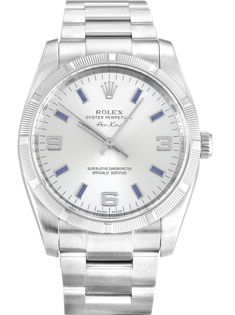 Rolex Air-King 34mm Dial Silver Ref.114210