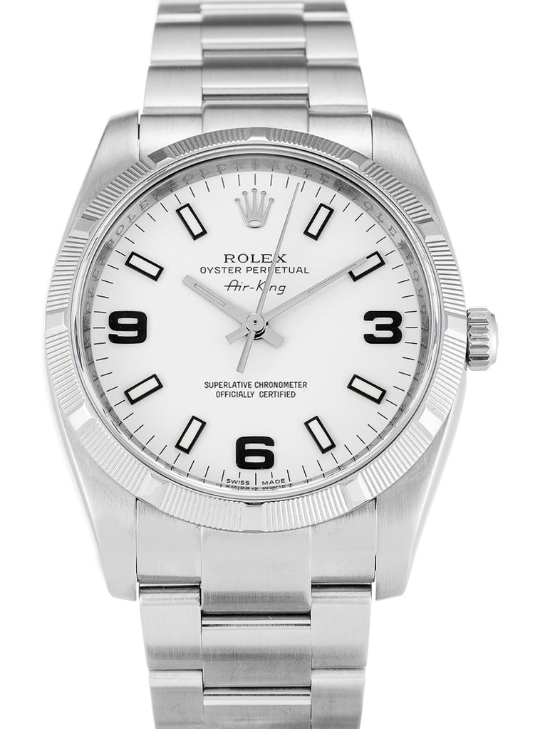 Rolex Air-King 34mm Dial White Ref.114210