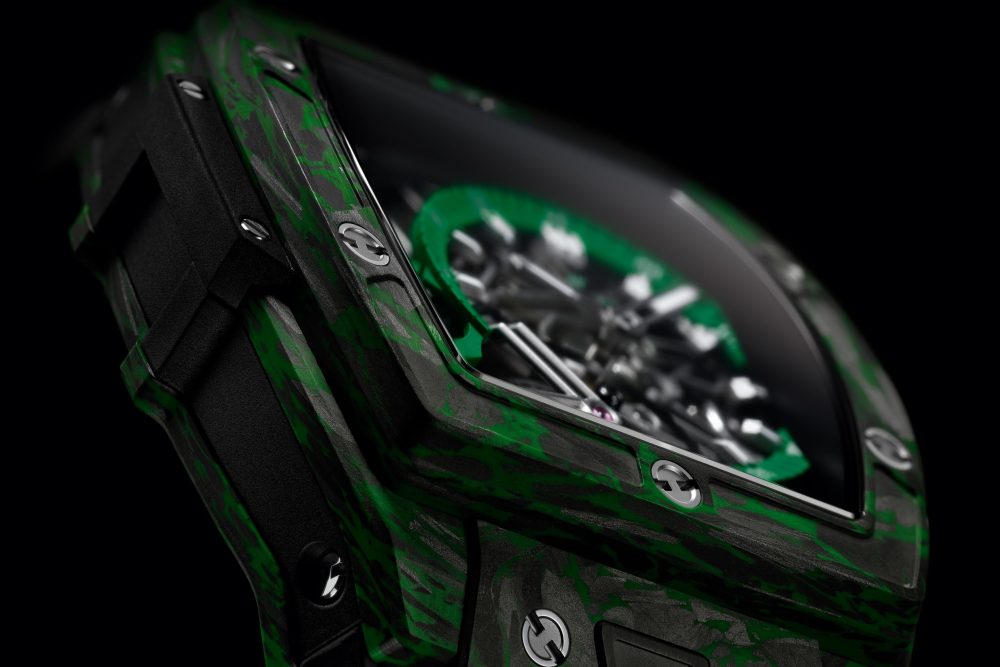 Hublot Spirit of Big Bang TOURBILLON CARBON GREEN Ref# 645.QG.5217.RX