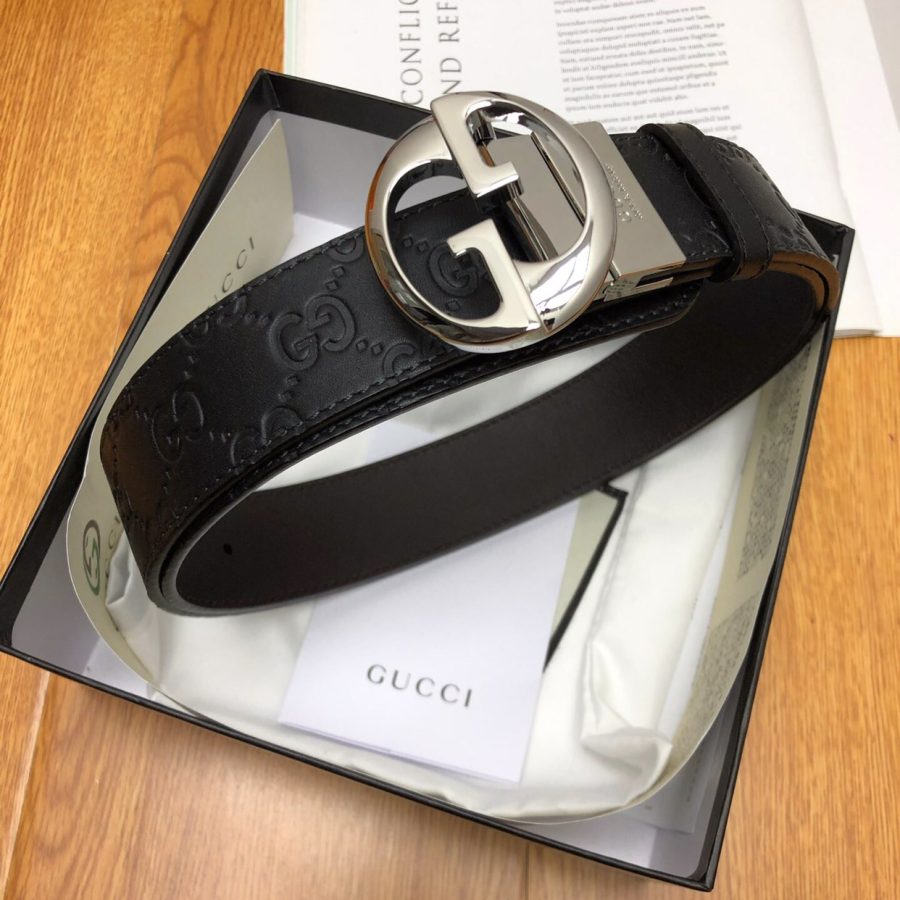 Gucci GG Marmont Reversible Belt Black, Women Belt - Crozus