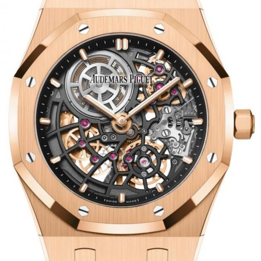 Audemars Piguet Royal Oak Jumbo Extra-Thin Openworked Rose Gold 39mm "Skeleton" 16204OR.OO.1240OR.01