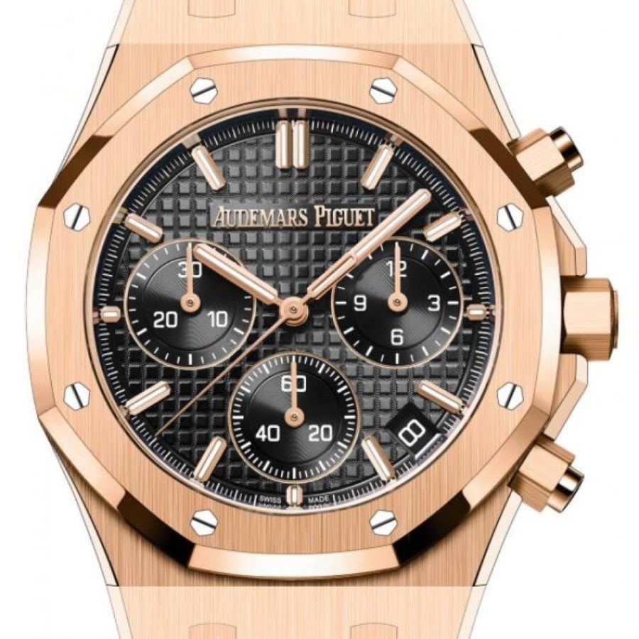 Audemars Piguet Royal Oak Selfwinding Chronograph Rose Gold 41mm Black Dial 26240OR.OO.1320OR.02