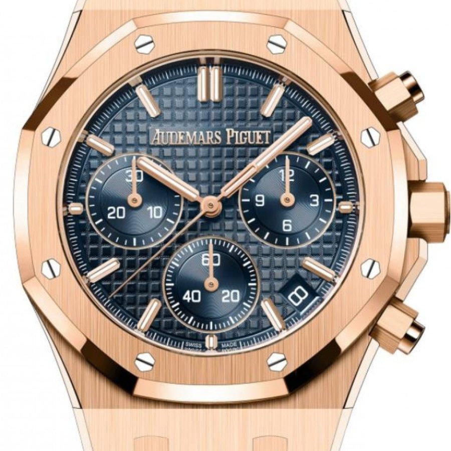 Audemars Piguet Royal Oak Selfwinding Chronograph Rose Gold 41mm Blue Dial 26240OR.OO.D315CR.01