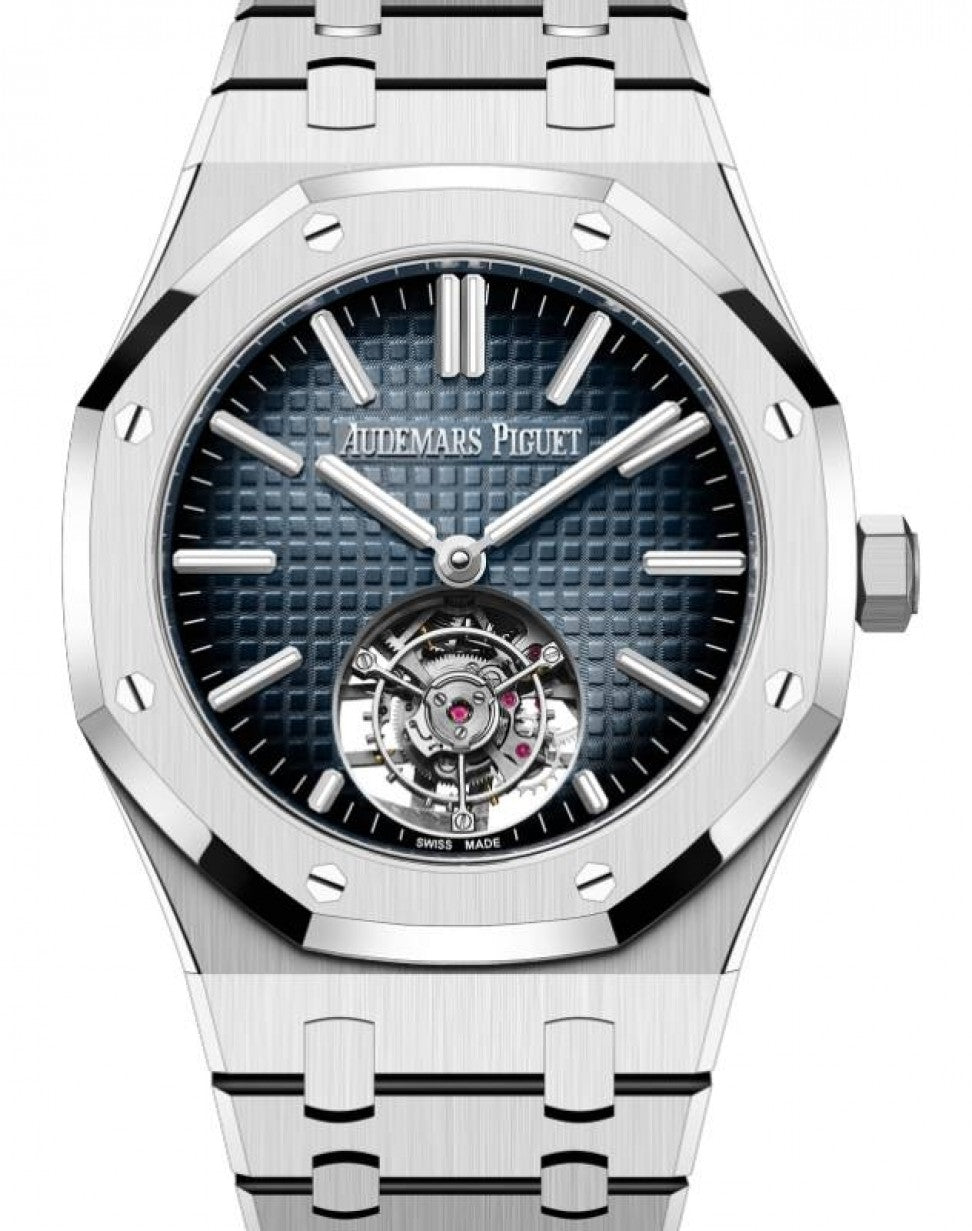 Audemars Piguet Royal Oak Selfwinding Flying Tourbillion Stainless Steel 41mm Blue 26730ST.OO.1320ST.01