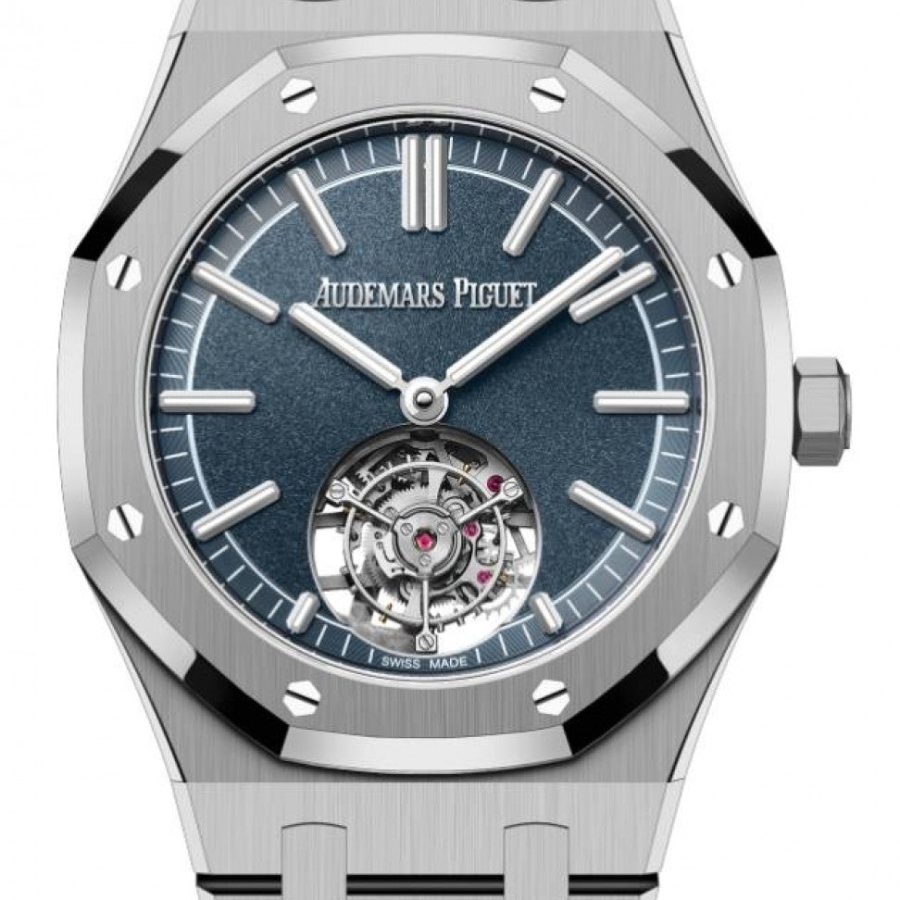 Audemars Piguet Royal Oak Selfwinding Flying Tourbillion Titanium 41mm Blue 26730TI.OO.1320TI.01