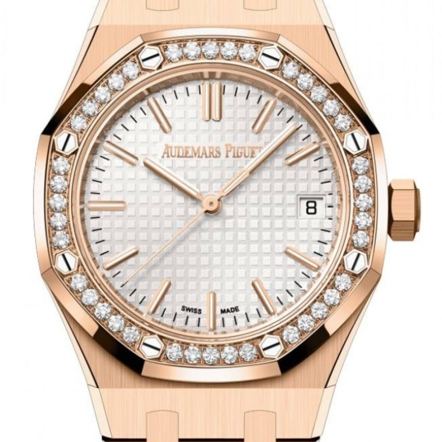 Audemars Piguet Royal Oak Selfwinding Rose Gold 37mm Silver Dial Diamond 15551OR.ZZ.1356OR.01