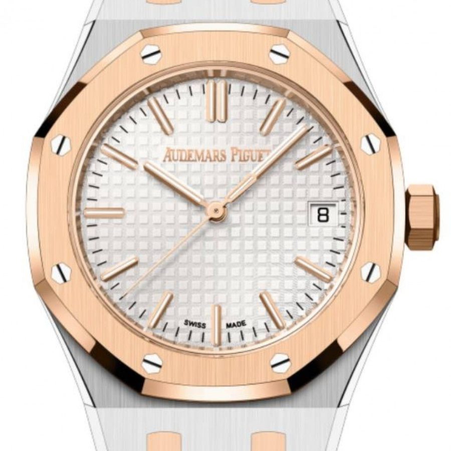 Audemars Piguet Royal Oak Selfwinding Rose Gold Steel Silver Dial 15550SR.OO.1356SR.01