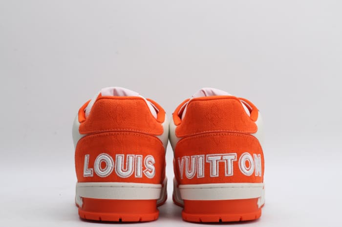 Louis Vuitton Trainer Monogram Denim Orange