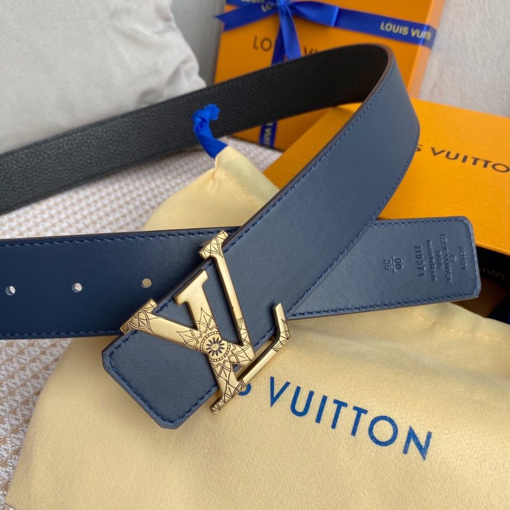 Louis Vuitton Iconic Reversible LV Belt Black LV Women Belt - Crozus