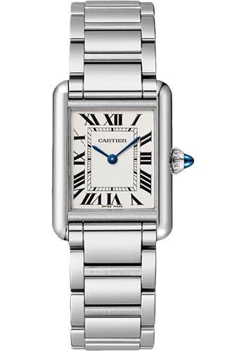 Cartier Tank Must de Cartier Watch - 29.5 mm x 22 mm Steel Case - Silvered Dial - Interchangeable Bracelet - WSTA0051