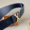 Louis Vuitton Iconic Reversible LV Belt Black LV Women Belt - Crozus