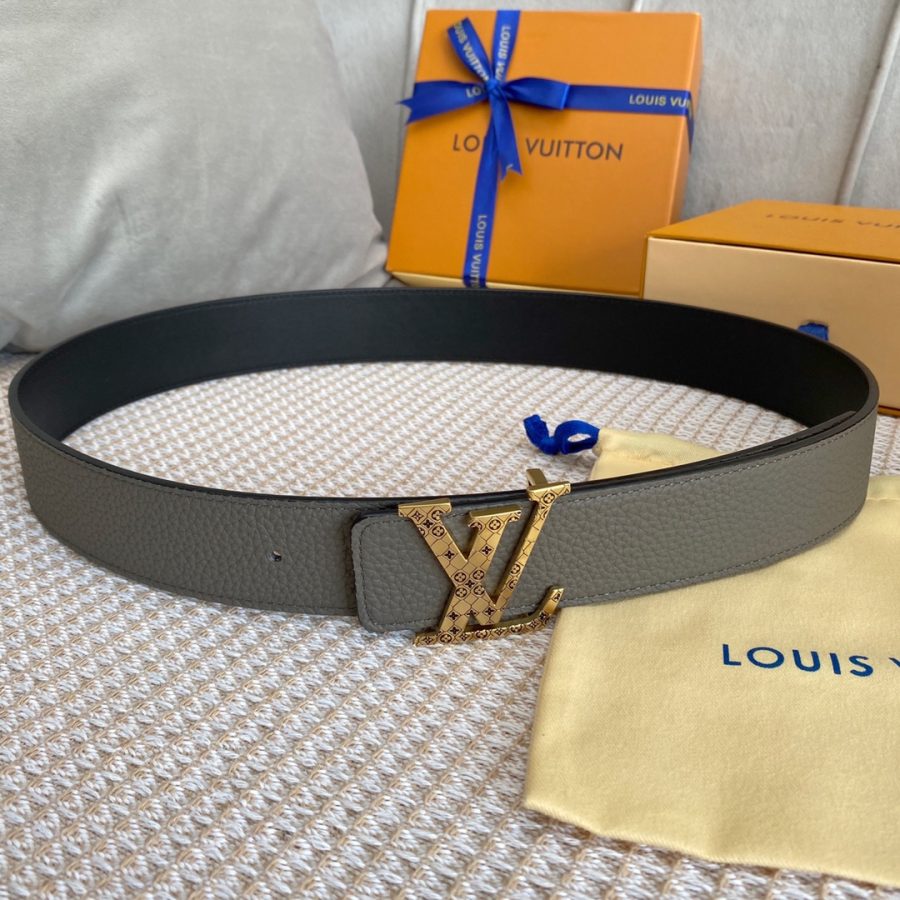 Louis Vuitton Iconic Reversible LV Belt Grey LV Women Belt - Crozus