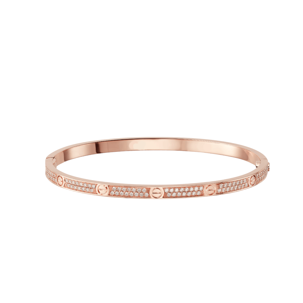 Full-Diamond Thin Screw Bracelet