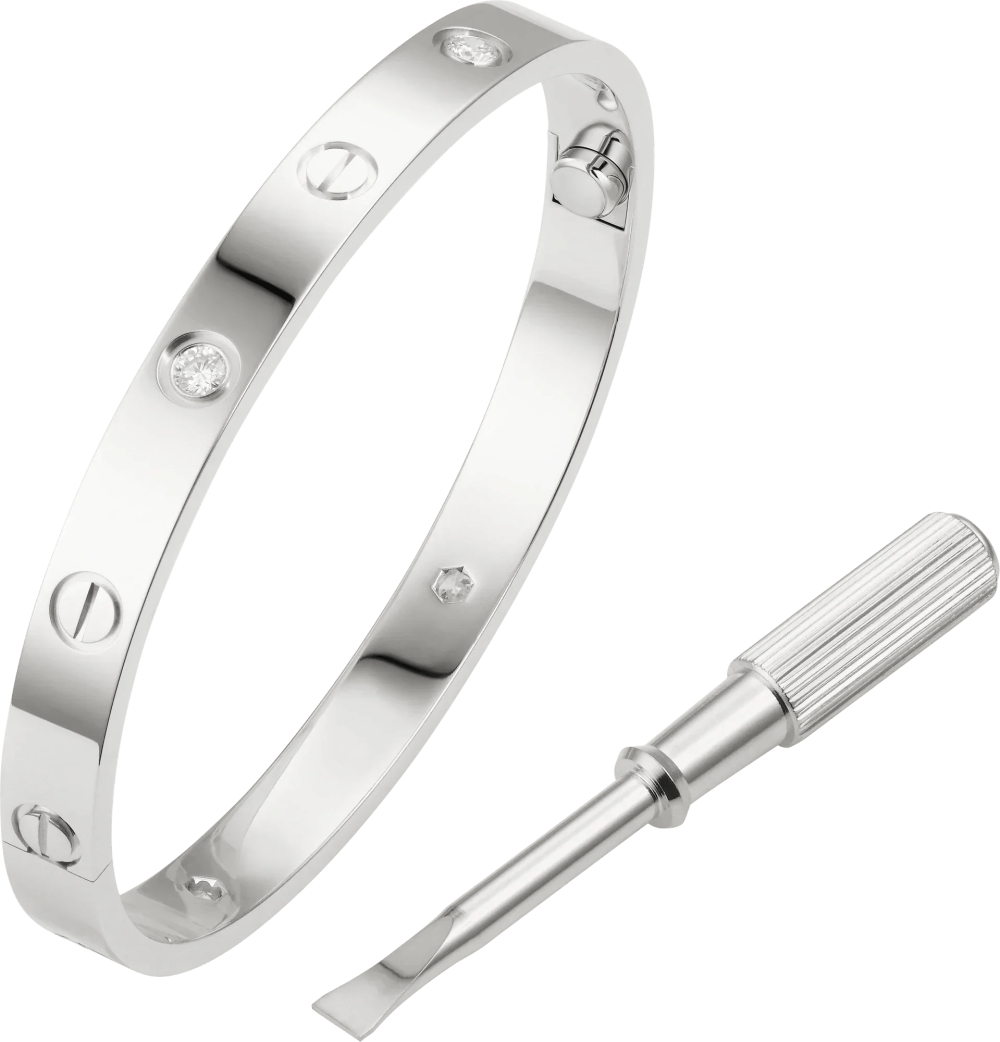 Screw Bracelet with Diamonds