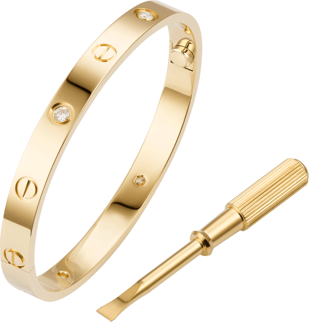 Screw Bracelet with Diamonds