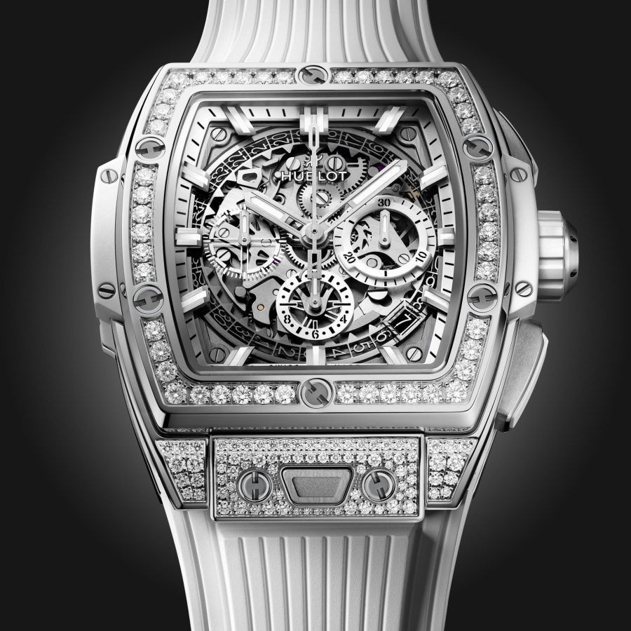 Hublot Spirit of Big Bang TITANIUM WHITE PAVÉ Ref# 642.NE.2010.RW.1604