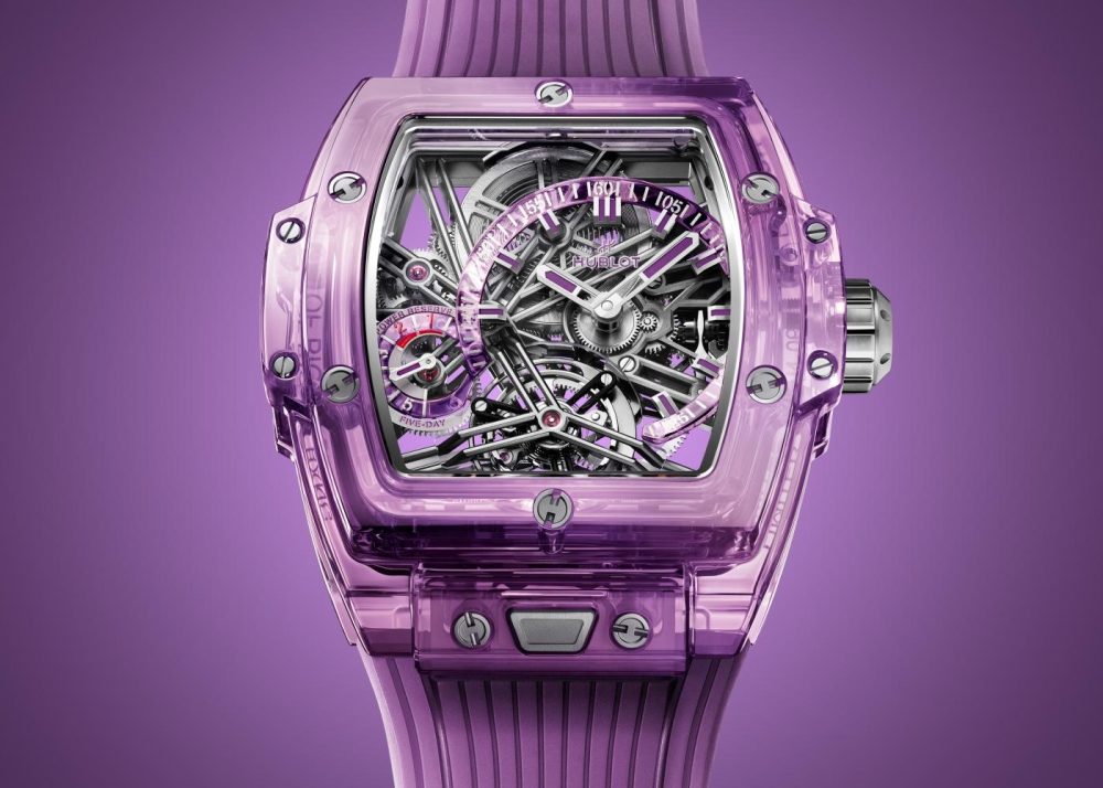 Hublot, Spirit of Big Bang Tourbillon Purple Sapphire 42mm, Limited Edition, Ref# 645.JM.0120.RT