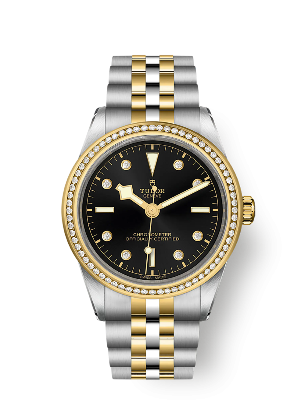 Tudor Black Bay 39 S&G, 316L Stainless Steel, 18k Yellow Gold and Diamonds, Ref# M79673-0005